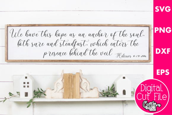 Hope As an Anchor Bible Verse – A Faith-Focused Graphic for Crafts & Marketing