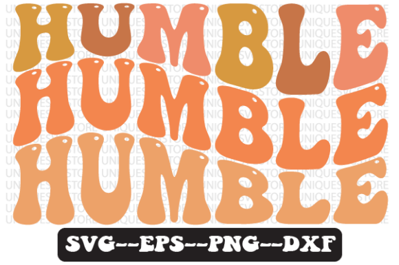 Humble Quote Wavy Retro Svg Design Review for Real Embroidery Use