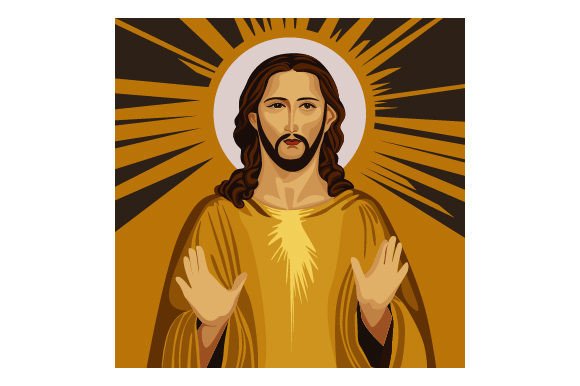 Jesus Portrait: A Thoughtful Design for Faith-Inspired Embroidery