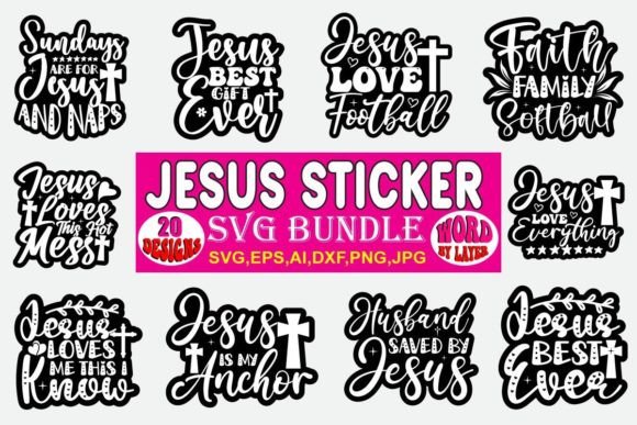 Jesus Sticker SVG Bundle Vol.1 Review for Real Embroidery Use